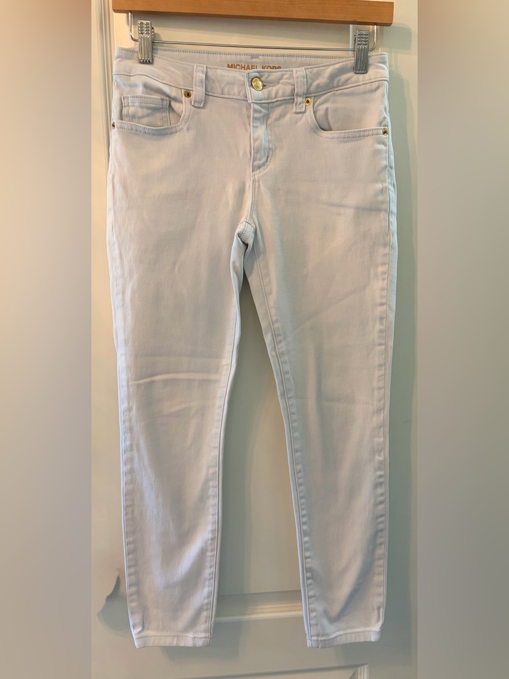 Michael Kors Women's White Skinny Jeans